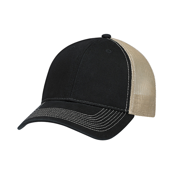 AJM ENZYME WASHED DELUXE TWILL/SOFT NYLON HAT