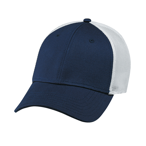AJM DELUXE CHINO TWILL/POLYESTER AND SPANDEX MESH HAT