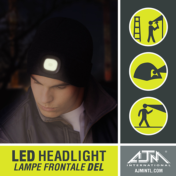 AJM LED LIGHT CUFF TOQUE