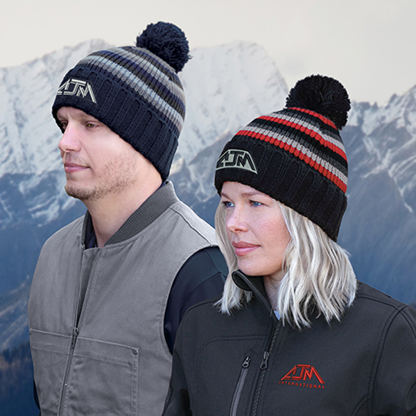 AJM CHUNKY KNIT POM POM TOQUE
