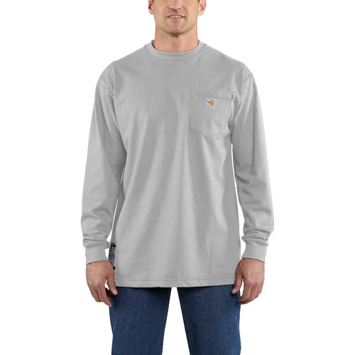 CARHARTT FIRE RESISTANT FORCE COTTON LONG SLEEVE T-SHIRT