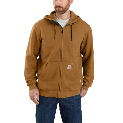CARHARTT FLAME RESISTANT FORCE ORIGINAL FIT MIDWEIGHT HOODED ZIP