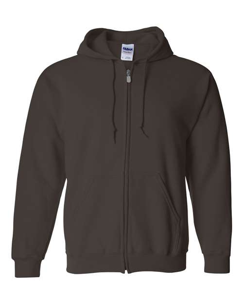 GILDAN ADULT HEAVY BLEND FULL-ZIP HOODED SWEATSHIRT 3XL-5XL