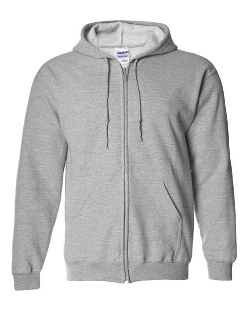 GILDAN ADULT HEAVY BLEND FULL-ZIP HOODED SWEATSHIRT 3XL-5XL