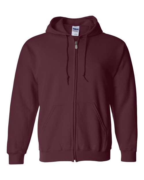 GILDAN ADULT HEAVY BLEND FULL-ZIP HOODED SWEATSHIRT 3XL-5XL