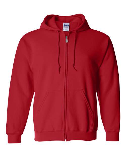 GILDAN ADULT HEAVY BLEND FULL-ZIP HOODED SWEATSHIRT 3XL-5XL