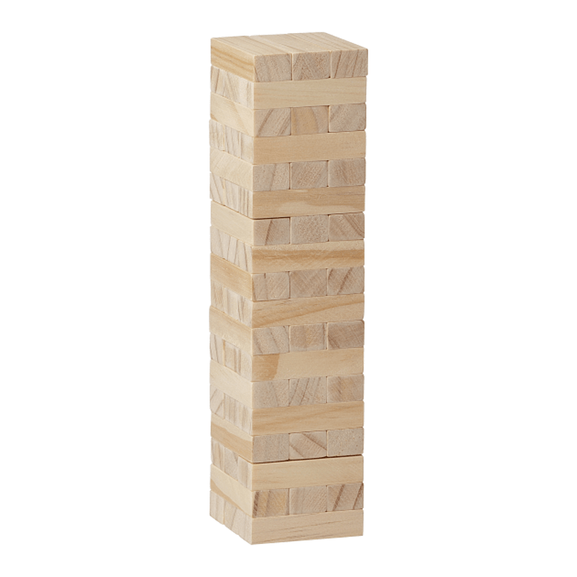 TUMBLING TOWER WOOD BLOCK STACKING GAME