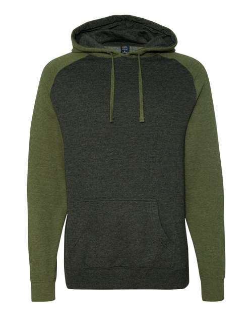 INDEPENDENT TRADING CO. RAGLAN HOODED SWEATSHIRT