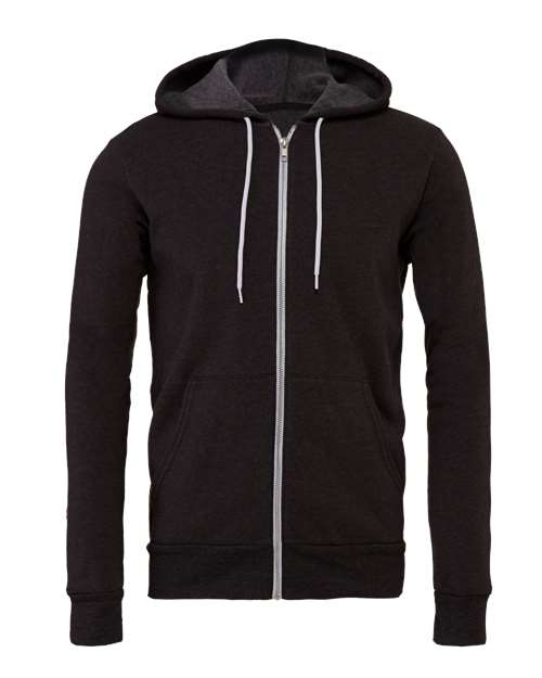 BELLA + CANVAS SPONGE FLEECE FULL-ZIP HOODIE