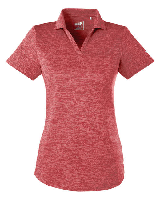 PUMA GOLF LADIES ICON HEATHER POLO