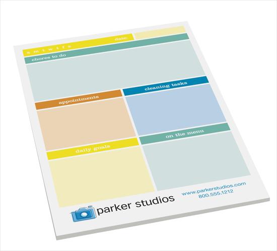 SOUVENIR STICKY NOTE LARGE PAD (6" x 9" - 25 SHEETS)