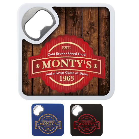 BOTTLE OPENER COASTER