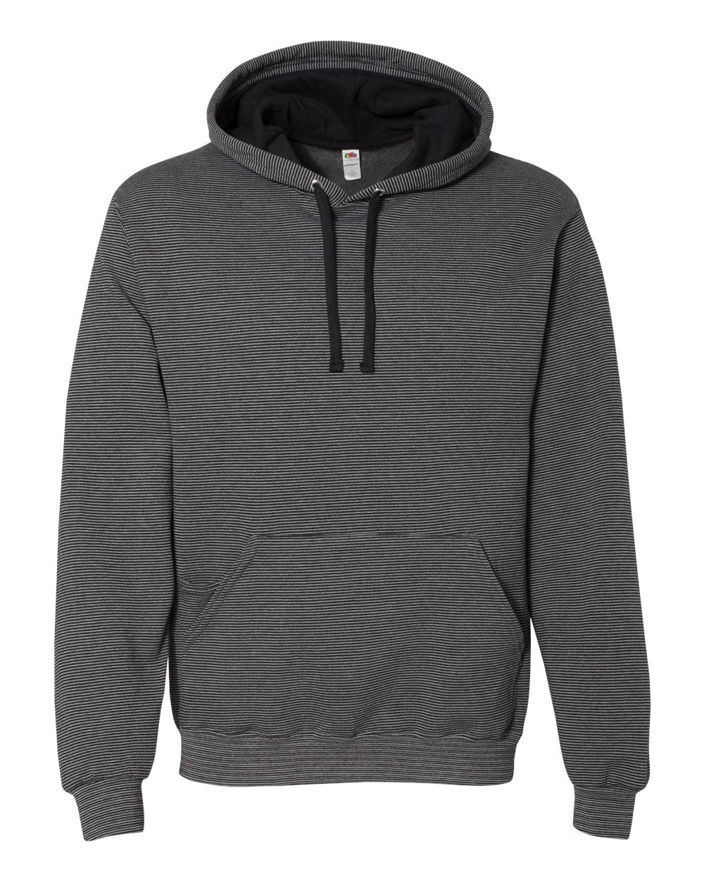 FRUIT OF THE LOOM UNISEX SOFTSPUN MICROSTRIPE HOODIE