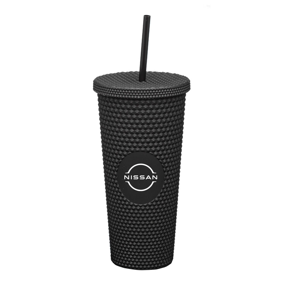 CRENSHAW TEXTURED TUMBLER WITH STRAW 21oz