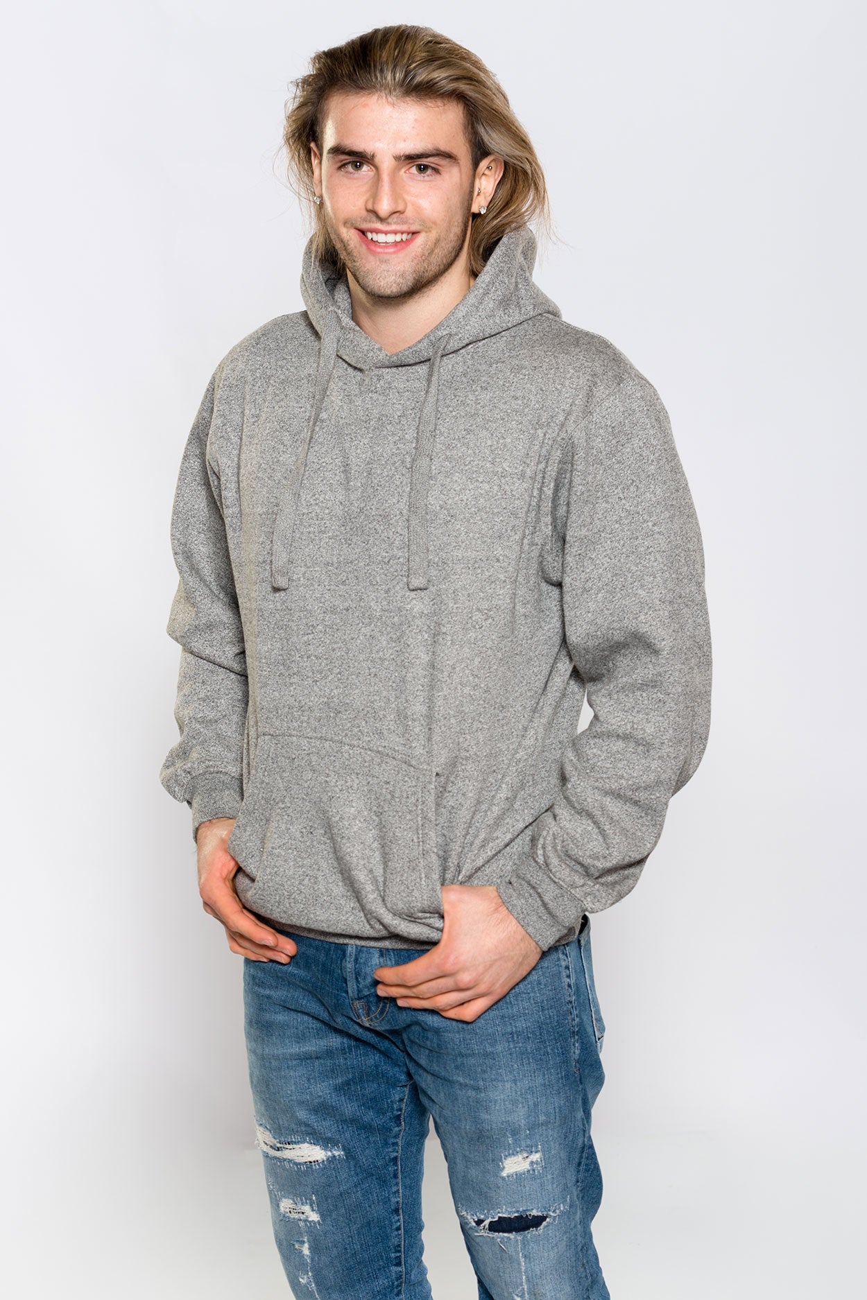 ADULT HEAVY WEIGHT MARLED PREMIUM HOODIE
