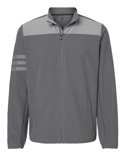 ADIDAS MEN'S 3-STRIPE FULL-ZIP JACKET