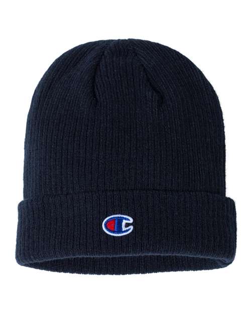 CHAMPION RIBBED KNIT CUFF TOQUE