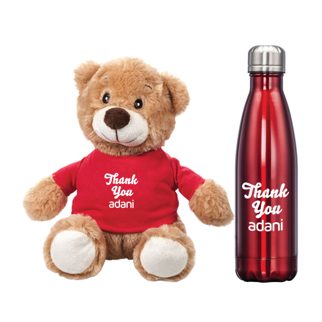 CHESTER TEDDY BEAR/BOTTLE GIFT SET