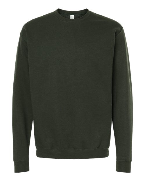 M&O KNITS ADULT UNISEX CREWNECK FLEECE