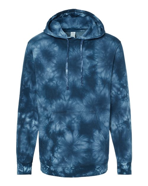 INDEPENDENT TRADING CO. MIDWEIGHT TIE-DYED HOODED SWEATSHIRT