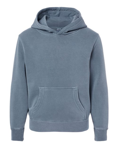 INDEPENDENT TRADING CO. YOUTH MIDWEIGHT PIGMENT-DYED HOODED SWEATSHIRT
