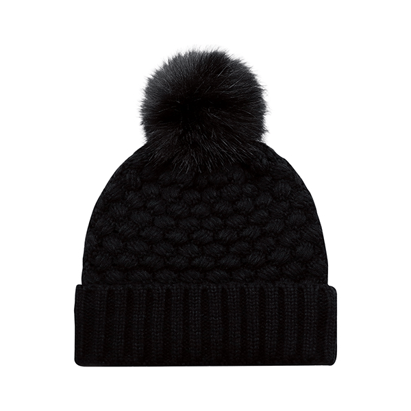 AJM BUBBLE KNIT POM POM TOQUE