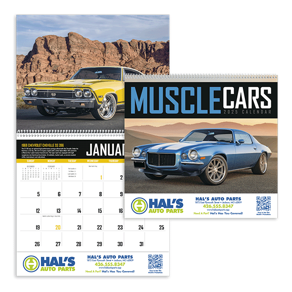 KOOZIE MUSCLE CARS CALENDAR