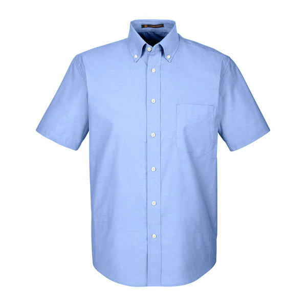 HARRITON MEN'S SHORT SLEEVE OXFORD DRESS SHIRT