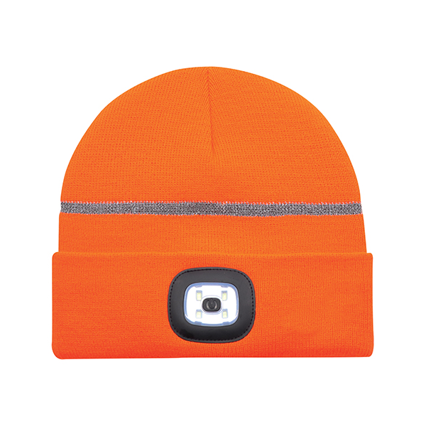 AJM LED LIGHT REFLECTIVE CUFF TOQUE