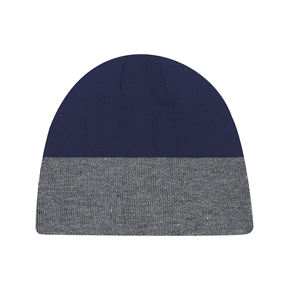AJM ACRYLIC RIB KNIT 2-TONE BOARD TOQUE - ID Apparel