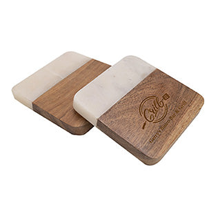 TWO PIECE CALACATTA COASTER SET