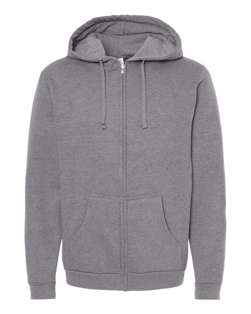 M&O KNITS ADULT UNISEX ZIPPER FLEECE HOODIE