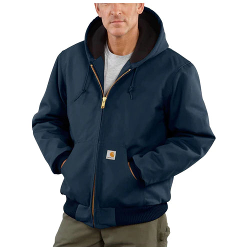 CARHARTT LOOSE FIT FIRM DUCK INSULATED FLANNEL-LINED ACTIVE JACKET