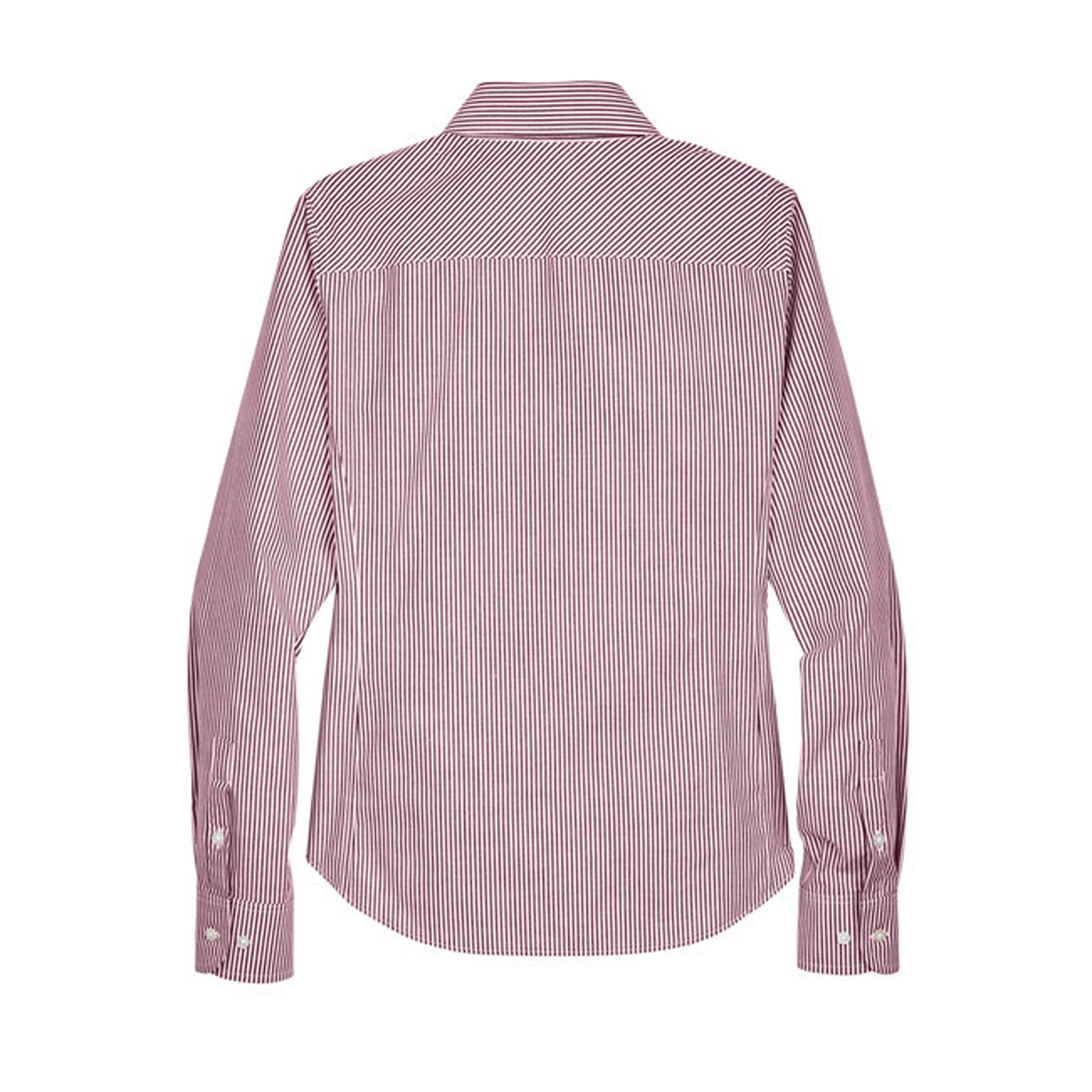 DEVON & JONES LADIES CROWN WOVEN BANKER STRIPE DRESS SHIRT