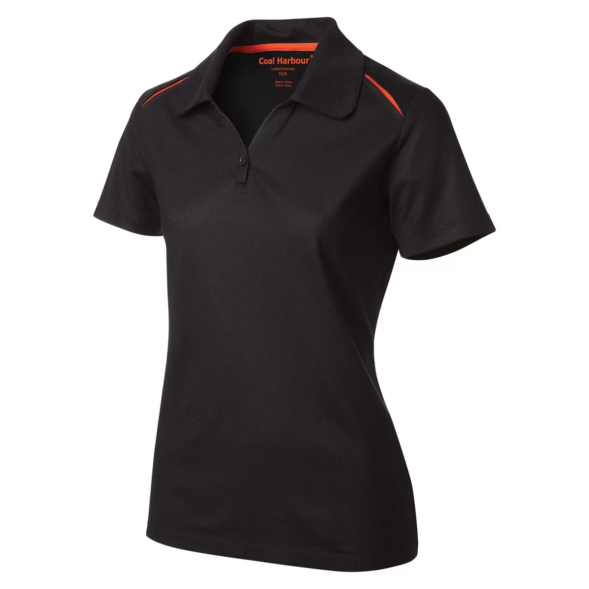 COAL HARBOUR LADIES SNAG RESISTANT CONTRAST INSET POLO SHIRT