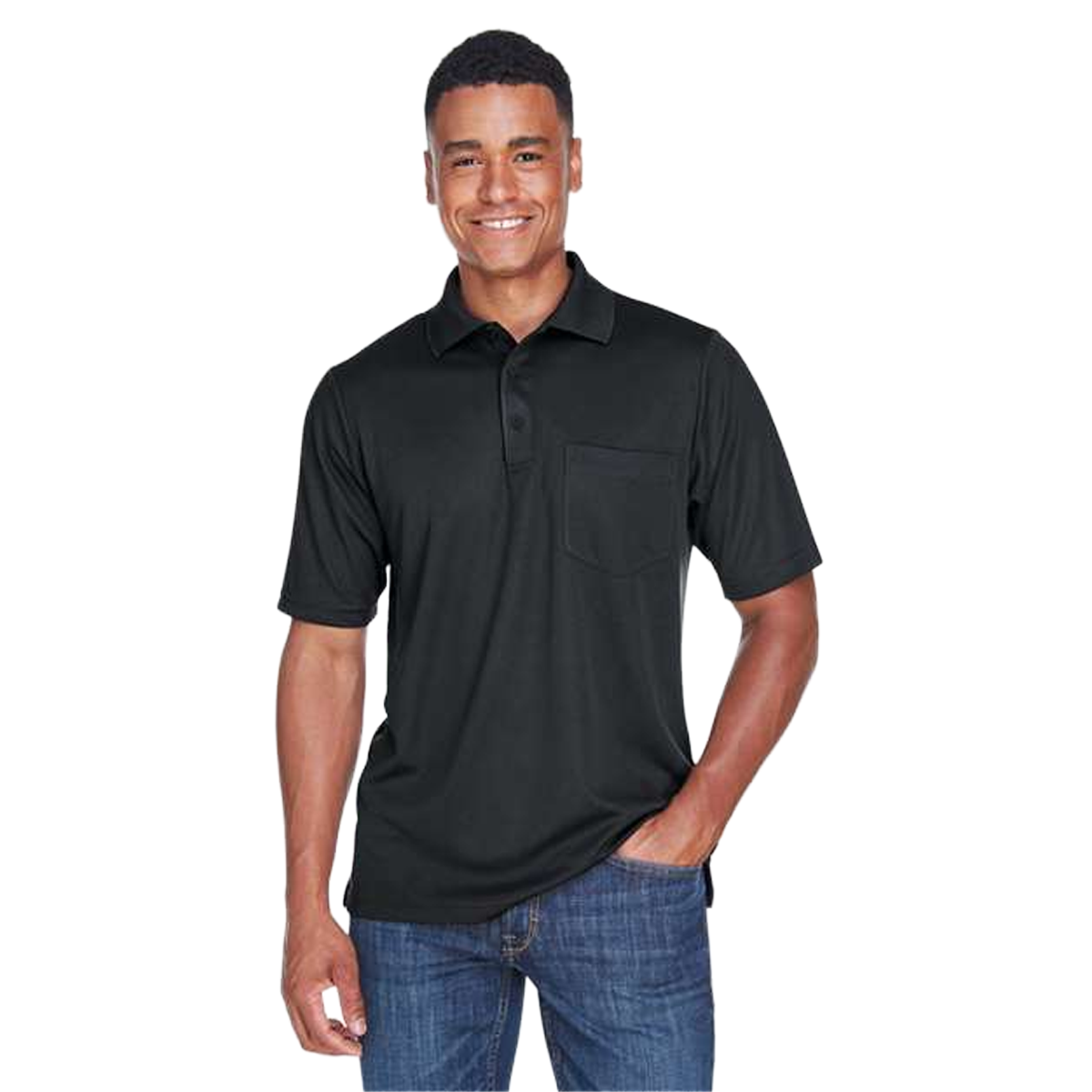 CORE365 MEN'S ORIGIN PERFORMANCE PIQUE POLO WITH POCKET