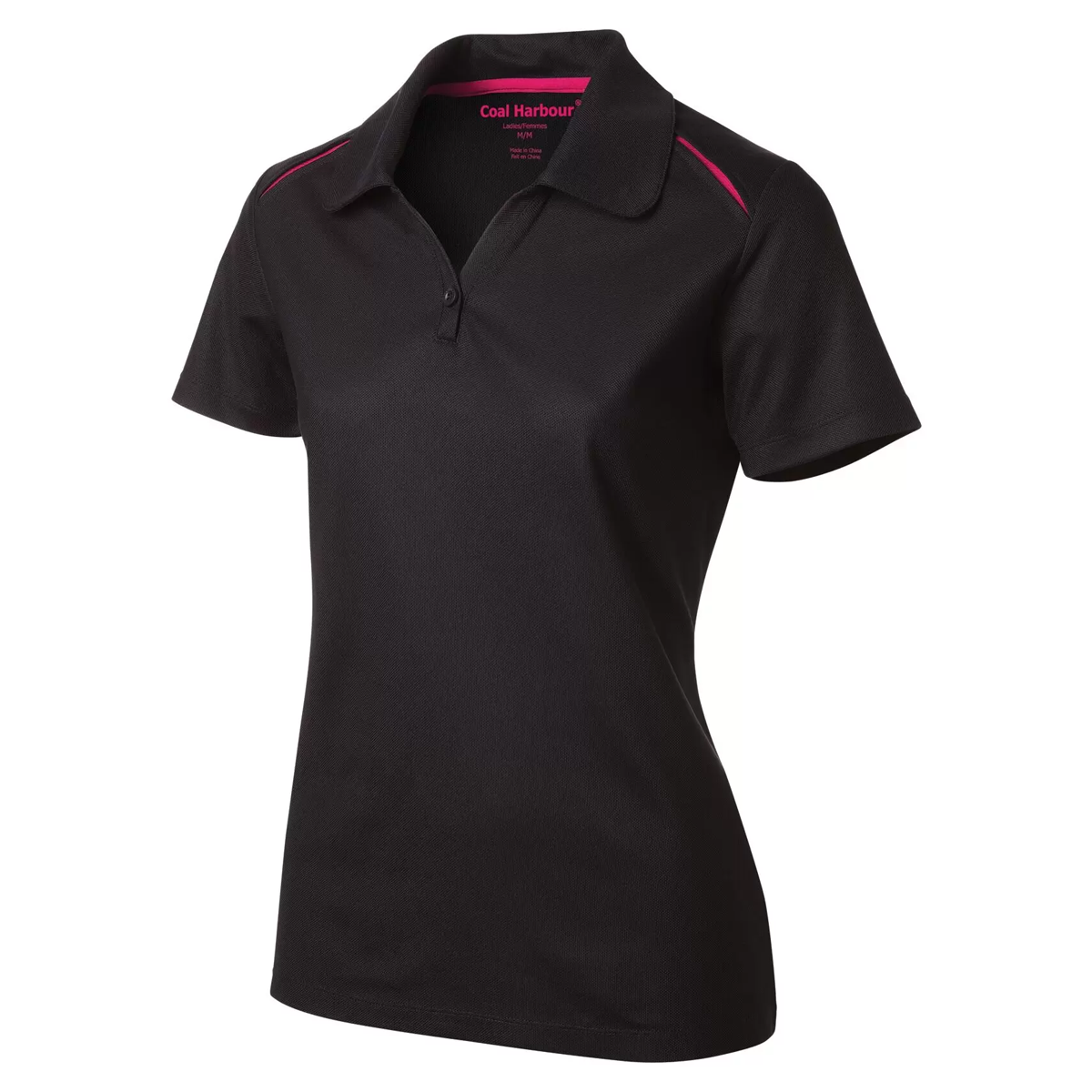 COAL HARBOUR LADIES SNAG RESISTANT CONTRAST INSET POLO SHIRT