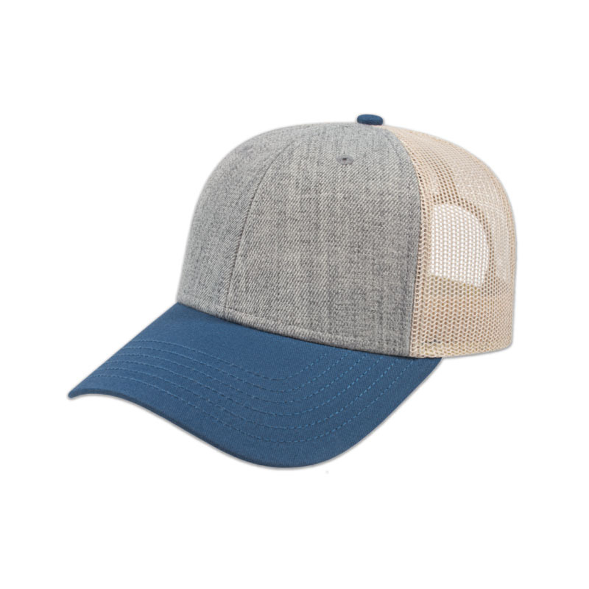 CAP AMERICA LOW PROFILE MODIFIED FLAT BILL TRUCKER SNAPBACK HAT