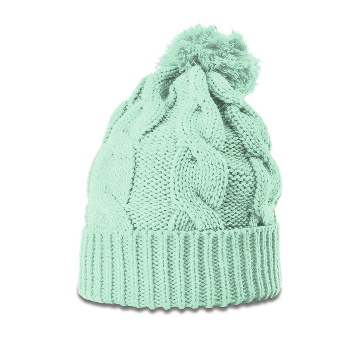 RICHARDSON CHUNK TWIST KNIT BEANIE WITH CUFF AND POM