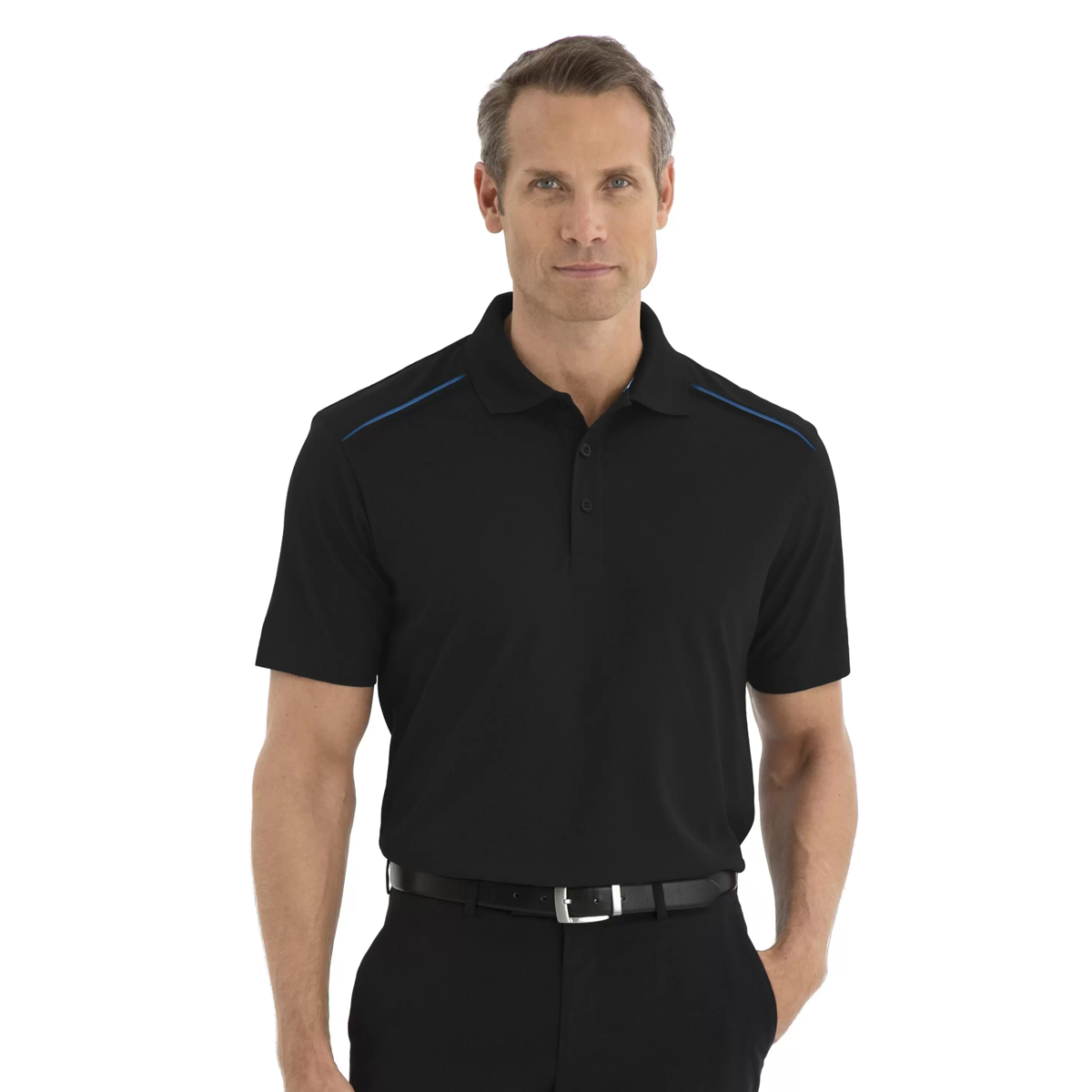 COAL HARBOUR MEN'S SNAG RESISTANT CONTRAST INSET POLO SHIRT