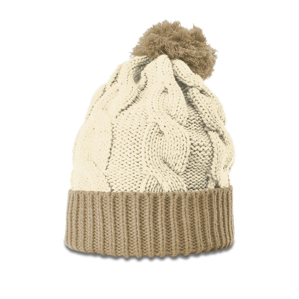 RICHARDSON CHUNK TWIST KNIT BEANIE WITH CUFF AND POM