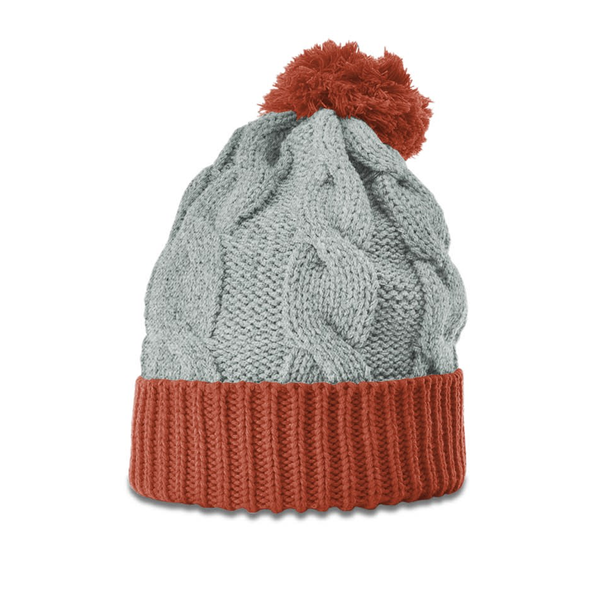 RICHARDSON CHUNK TWIST KNIT BEANIE WITH CUFF AND POM