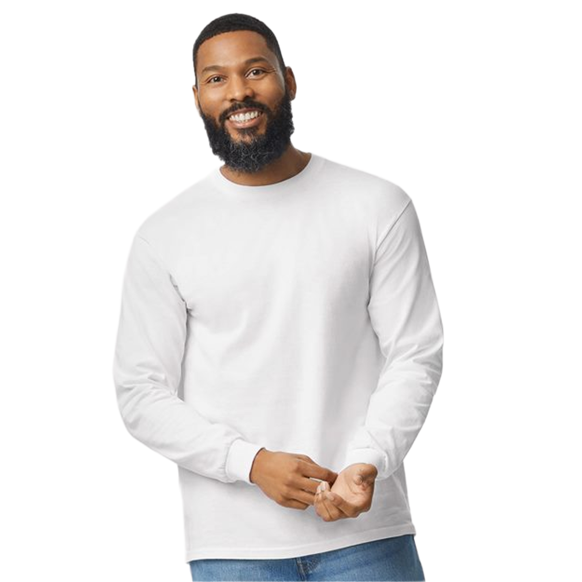 GILDAN ADULT HEAVY COTTON LONG-SLEEVE SHIRT