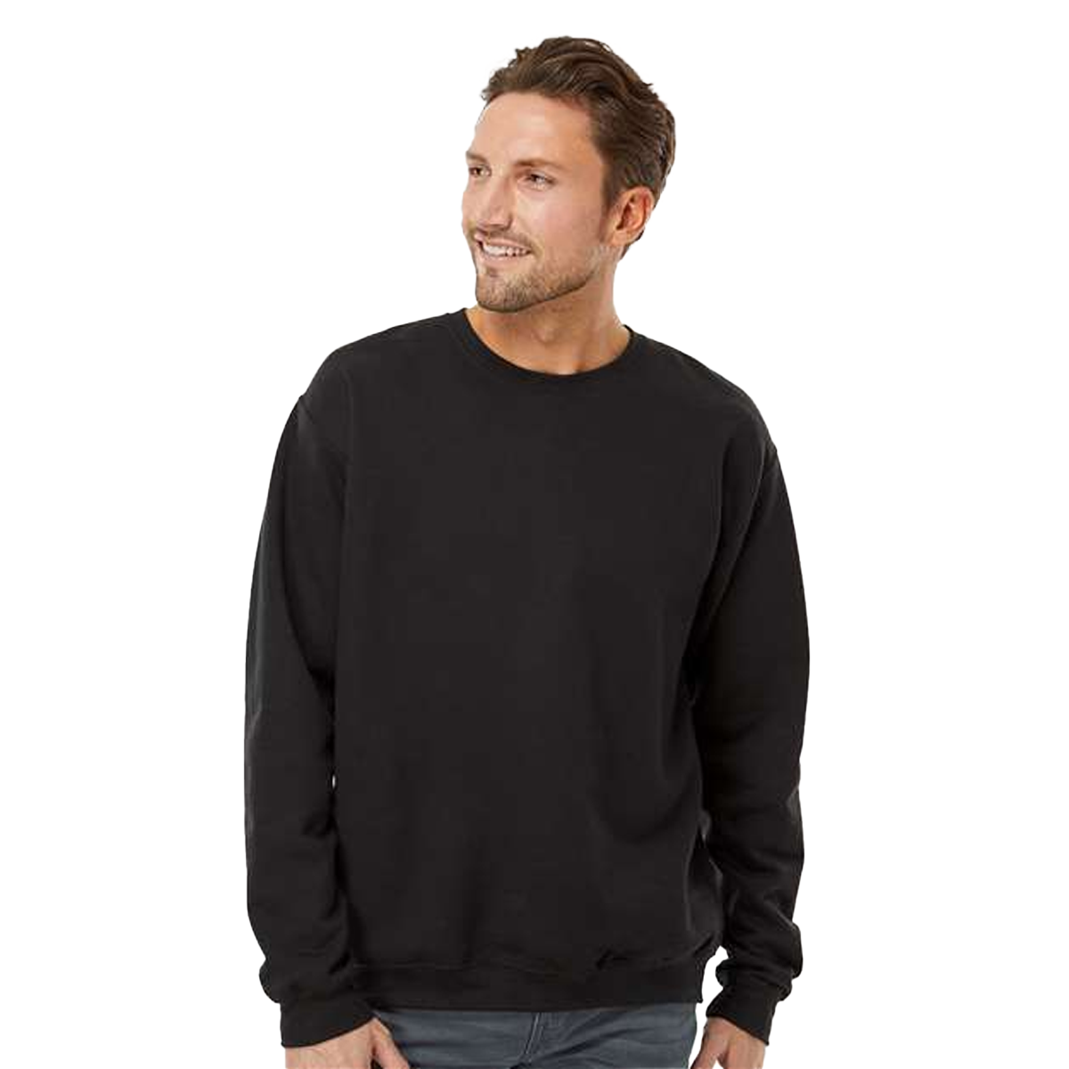 M&O KNITS ADULT UNISEX CREWNECK FLEECE