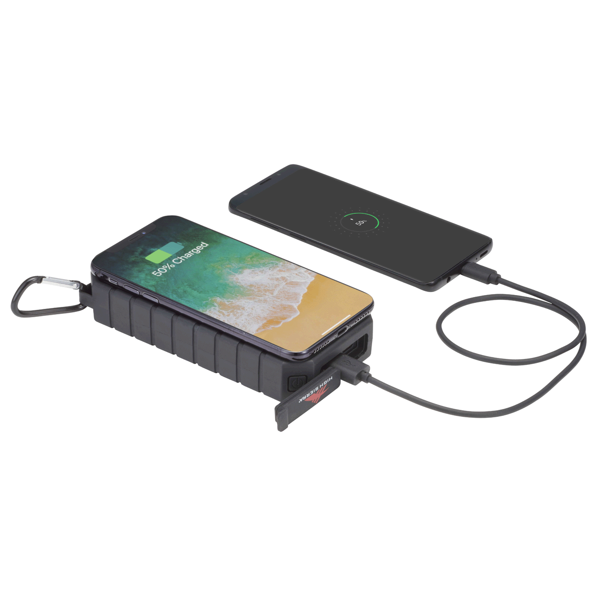 HIGH SIERRA IPX 5 SOLAR FAST WIRELESS POWER BANK