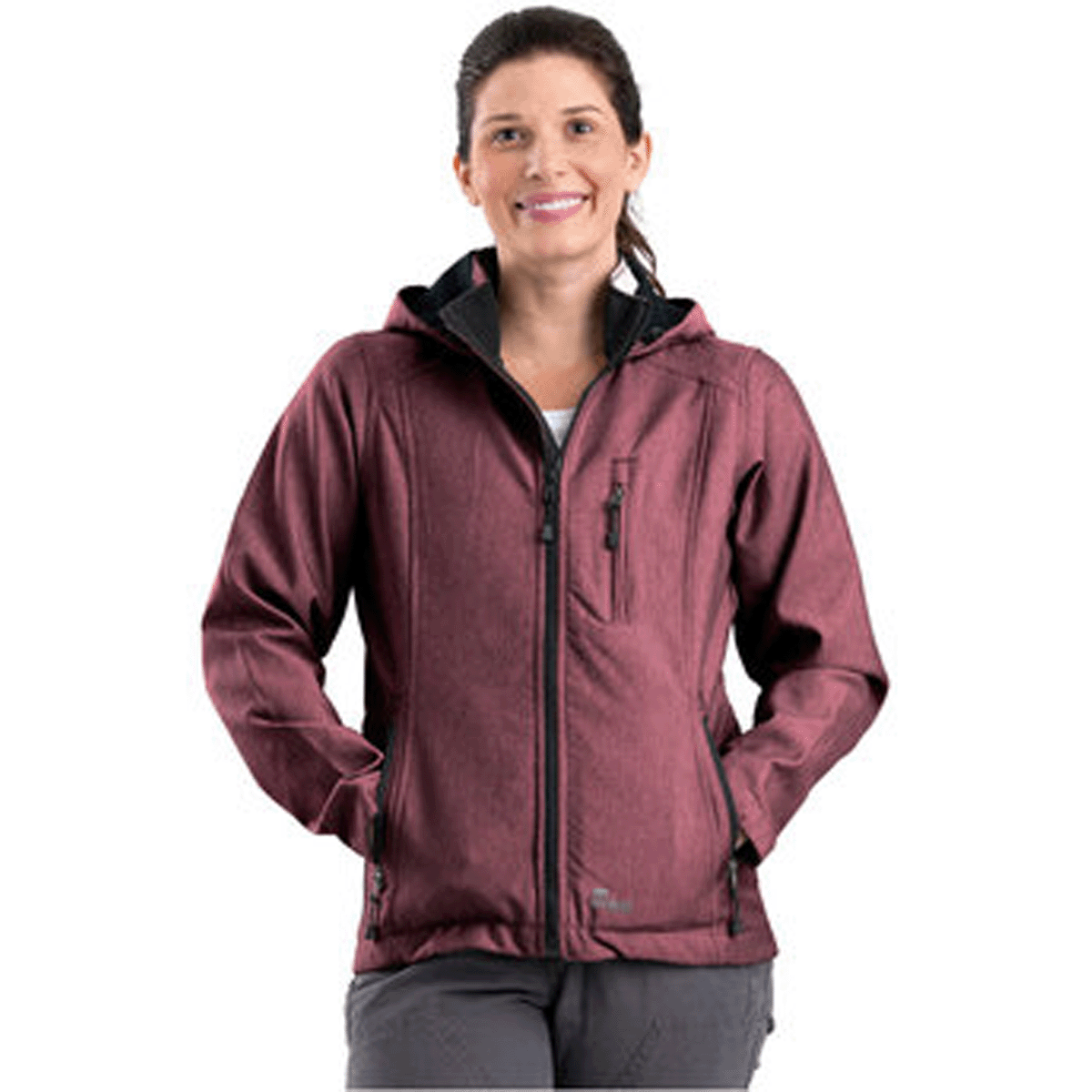 BERNE LADIES HOODED SOFTSHELL JACKET