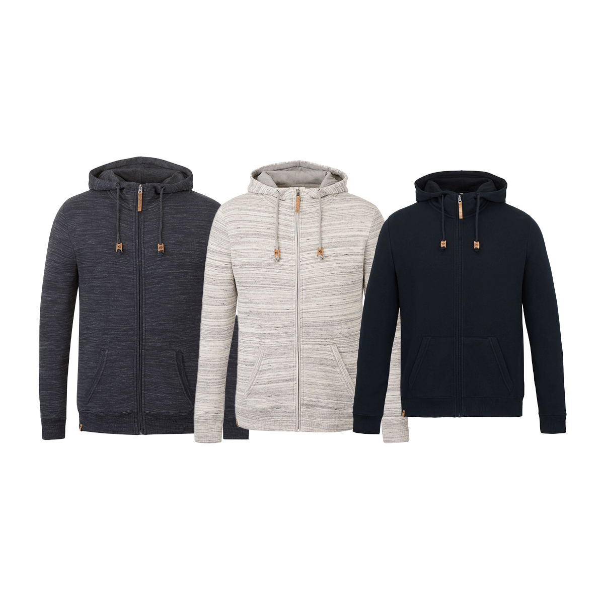 TENTREE MEN'S SPACE DYE FULL-ZIP HOODIE