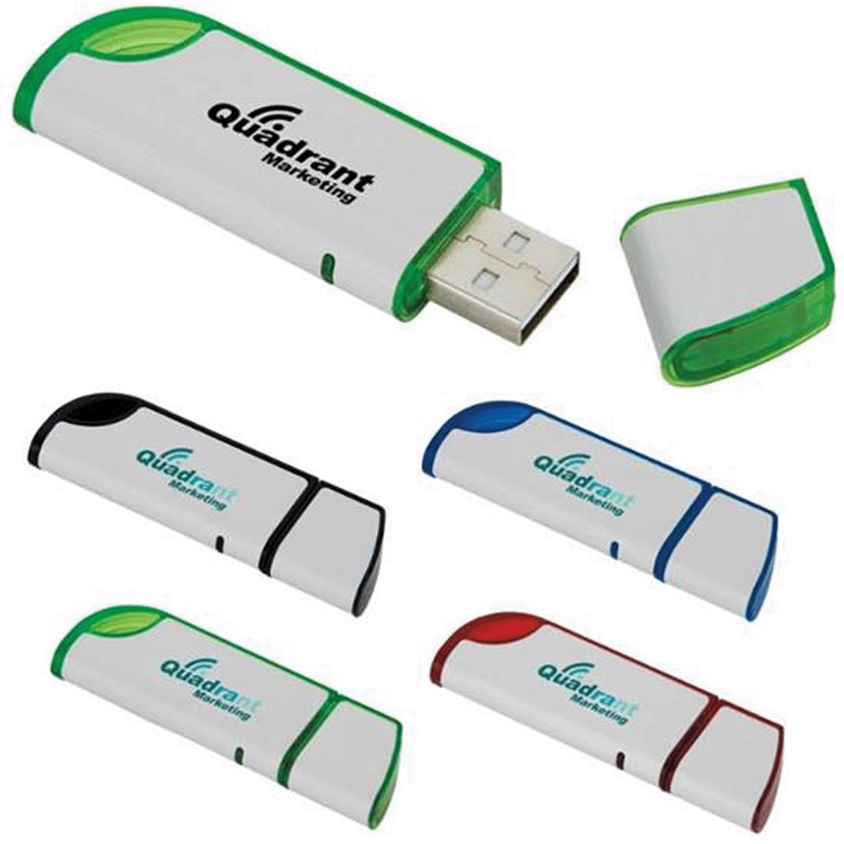 4GB SLANTED USB 2.0 FLASH DRIVE