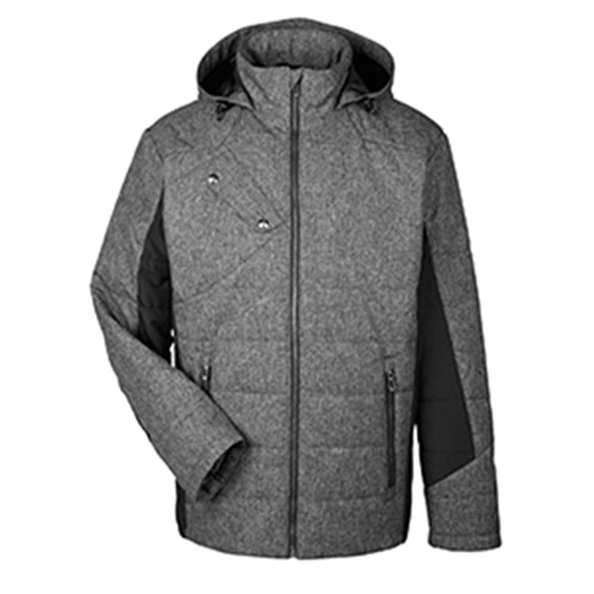 DEVON & JONES LADIES MIDTOWN FABRIC BLOCK INSULATED JACKET