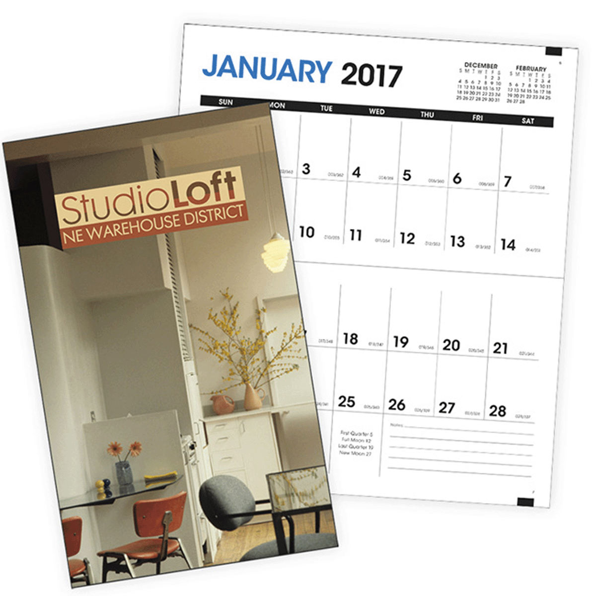 FULL COLOUR CUSTOM COVER MONTHLY PLANNER